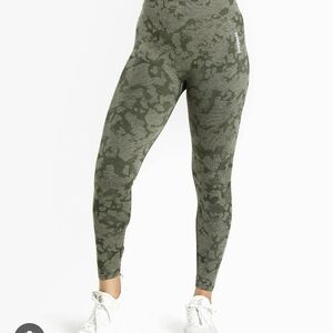 Gymshark Green Camouflage Leggings